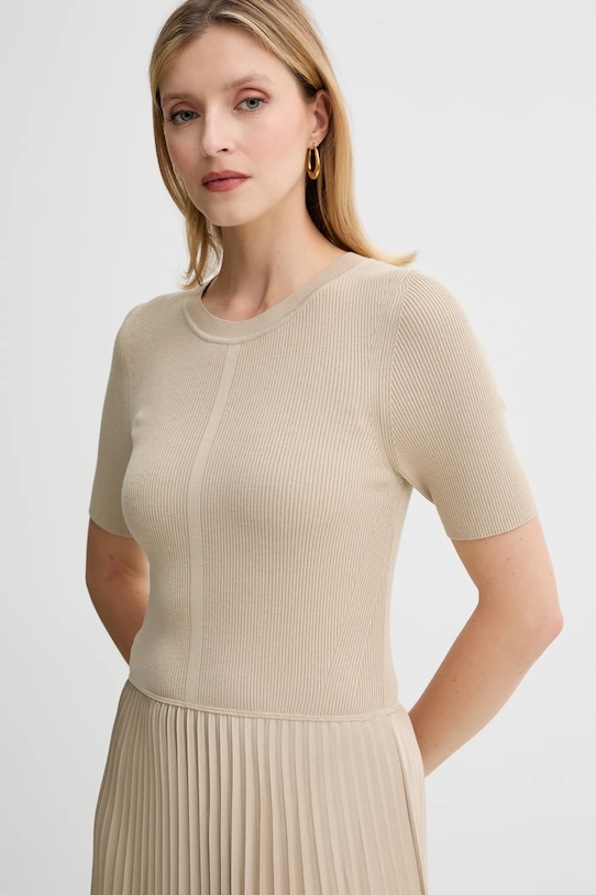 BOSS sukienka beżowy 50535658