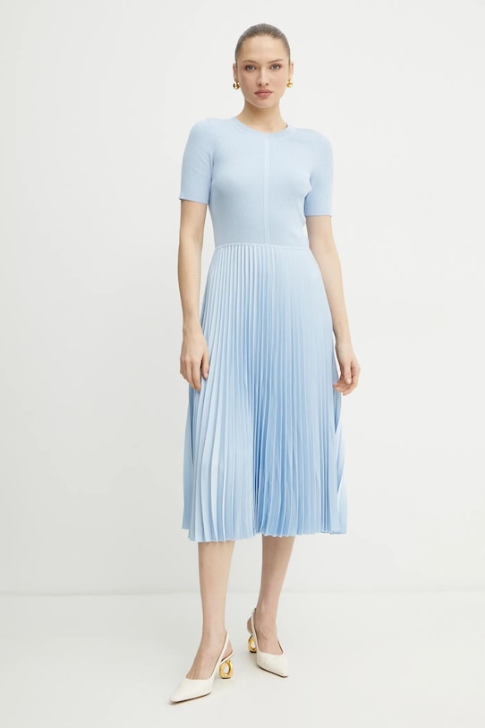 BOSS rochie Fadridi midi albastru 50535658