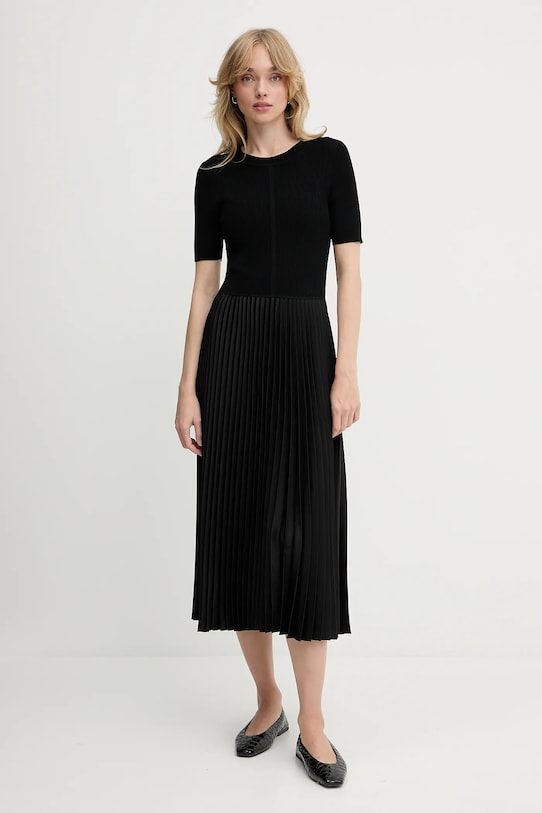 BOSS rochie midi negru 50535658
