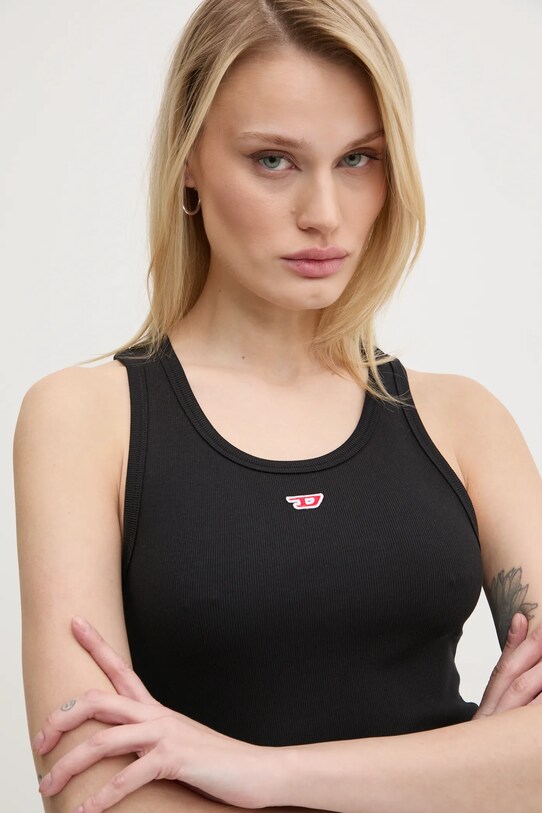 Šaty Diesel D-TANK-LONG-D DRESS čierna A15041.0EJAI