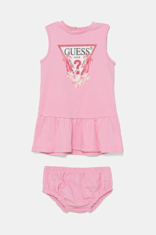 Guess rochie din bumbac pentru bebeluși mini roz A4GK18.KA6W4.PPYA