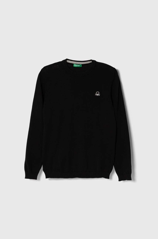 Παιδικό βαμβακερό πουλόβερ United Colors of Benetton άλλο μαύρο 1098Q1072.G.Continuativ