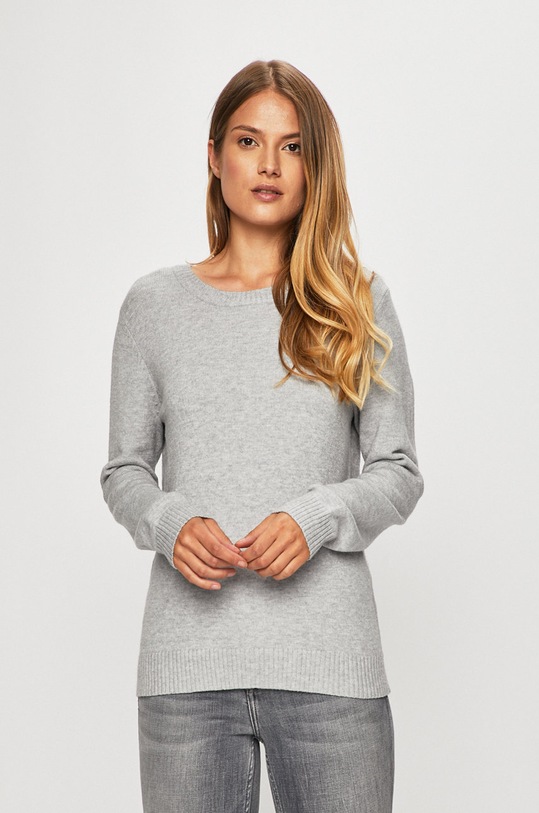 Vila - Sveter okrúhly sivá 14054177