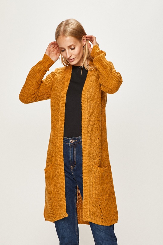 Only - Kardigan propínací oranžová 15165076