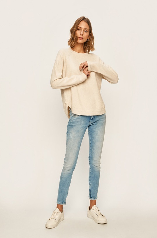 Vero Moda - Sweter 10206520 beżowy AA00