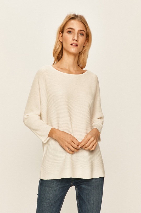 Vero Moda - Sweter okrągły biały 10210570