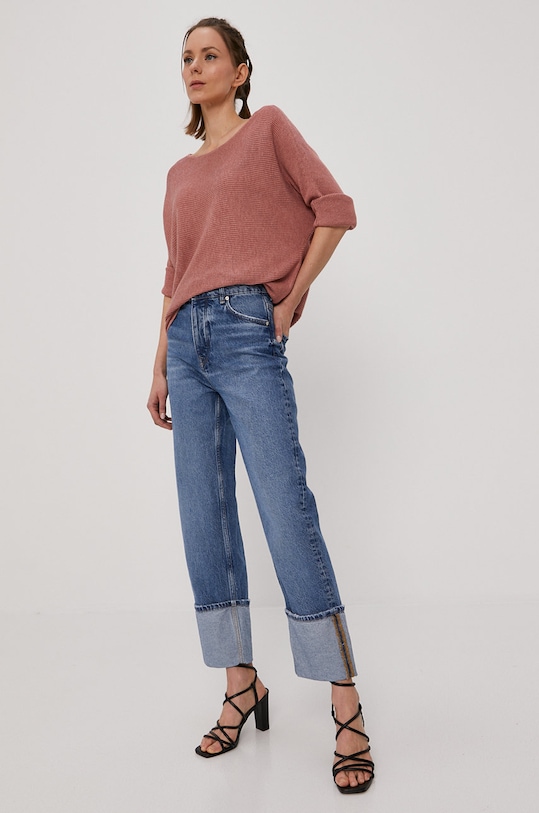 Vero Moda - Sweter 10210570 różowy AA00