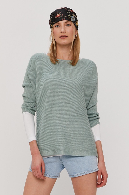 Vero Moda - Sweter okrągły zielony 10210570