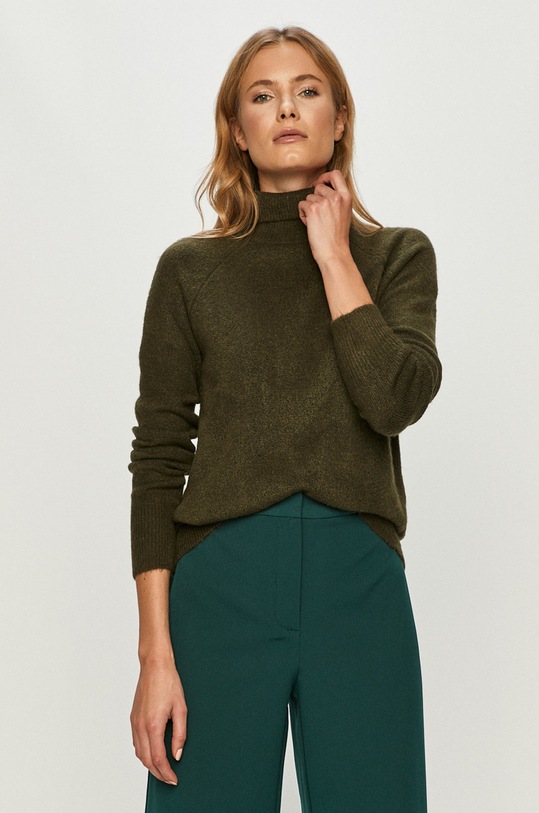Jacqueline de Yong - Sweter melanż zielony 15208148