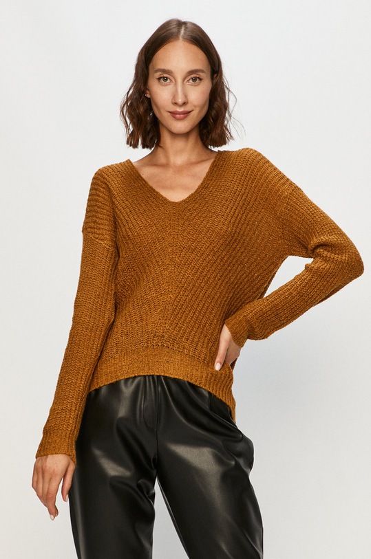 Jacqueline de Yong Sweter pozostałe brązowy 15208245