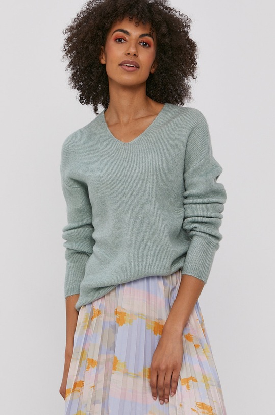 Vero Moda - Sveter V výstrih zelená 10233357
