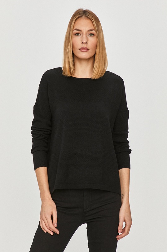 Only - Sveter okrúhly čierna 15159016