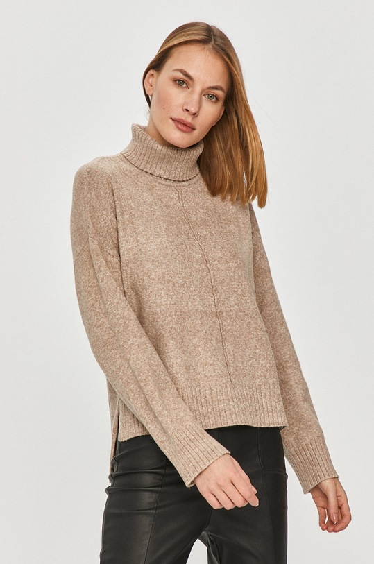 Noisy May - Sweter z domieszką wełny beżowy 27012454