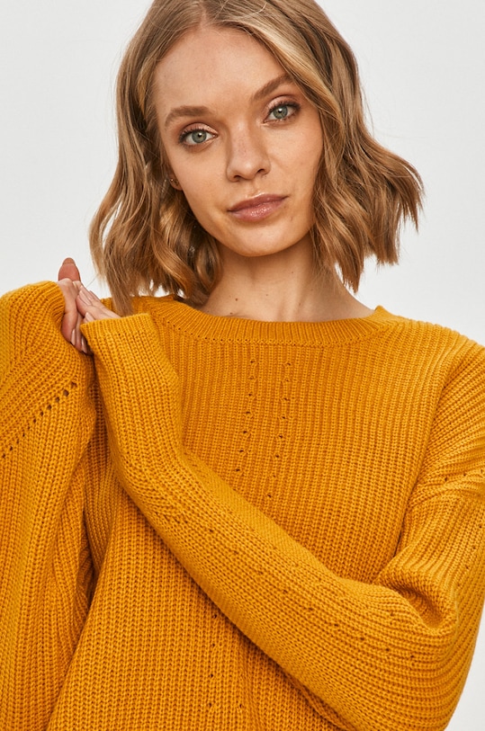 Pieces - Sweter pomarańczowy 17100760