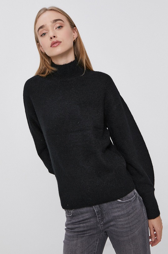 Y.A.S Sweter półgolf czarny 26023572