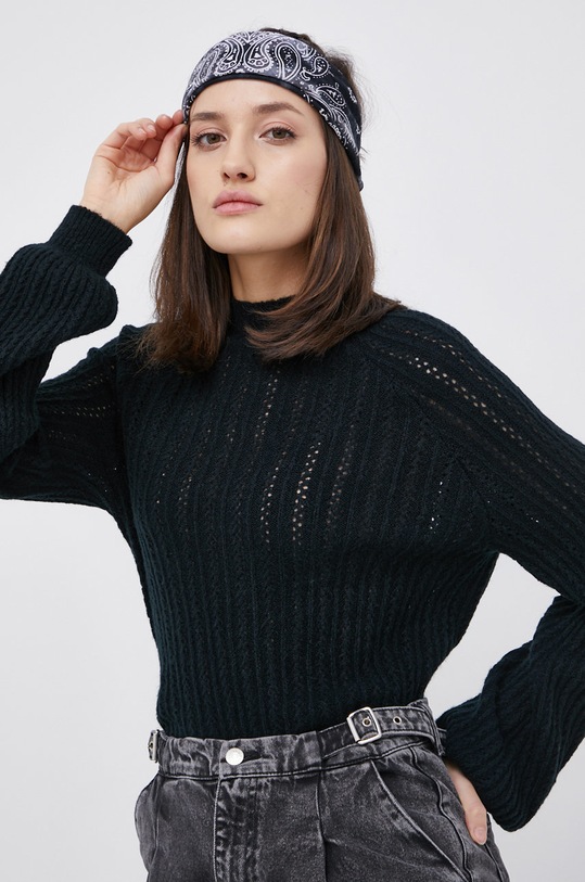Vila Sweter czarny 14063274