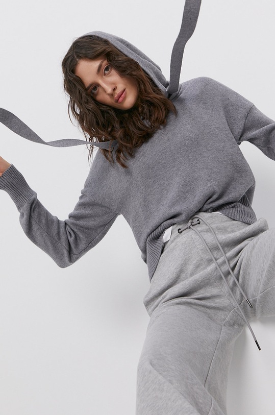 Sveter Noisy May V výstrih sivá 27016491