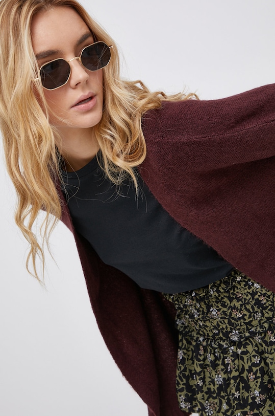 Jacqueline de Yong - Kardigán 15207835 burgundské