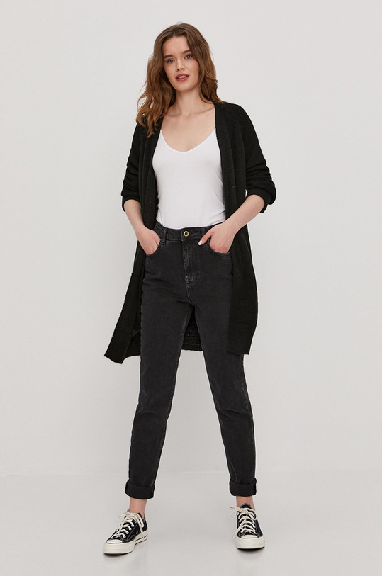 Pieces Kardigan 17098266 czarny AA00