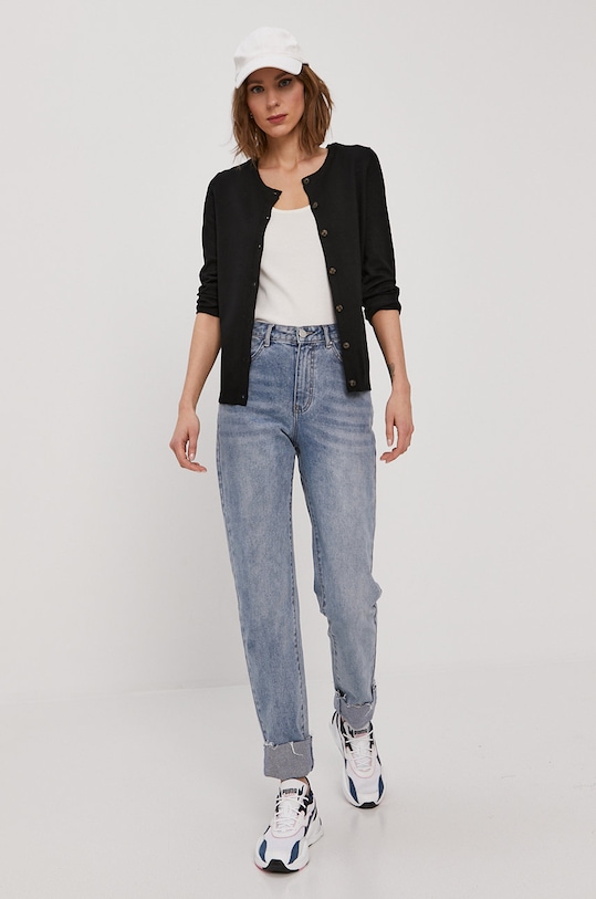 Pieces Sweter 17100410 czarny AA00