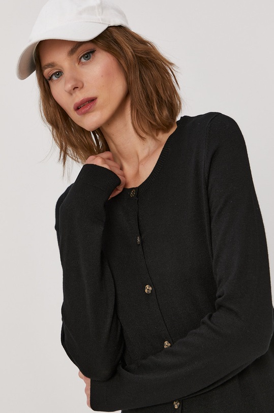 Pieces Sweter czarny 17100410