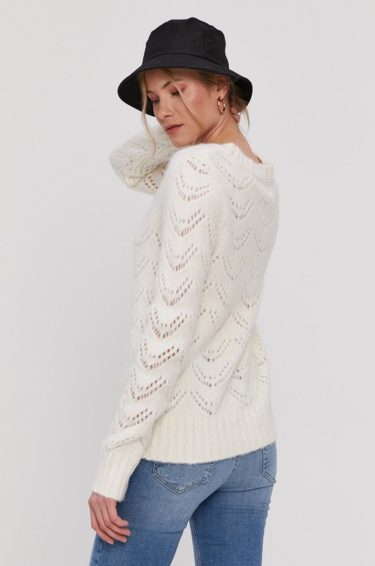 Pieces Sweter 17106006 biały AA00