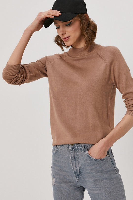 Pieces Sweter pozostałe beżowy 17108452