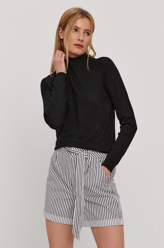 Svetr Pieces kulatý černá 17108452