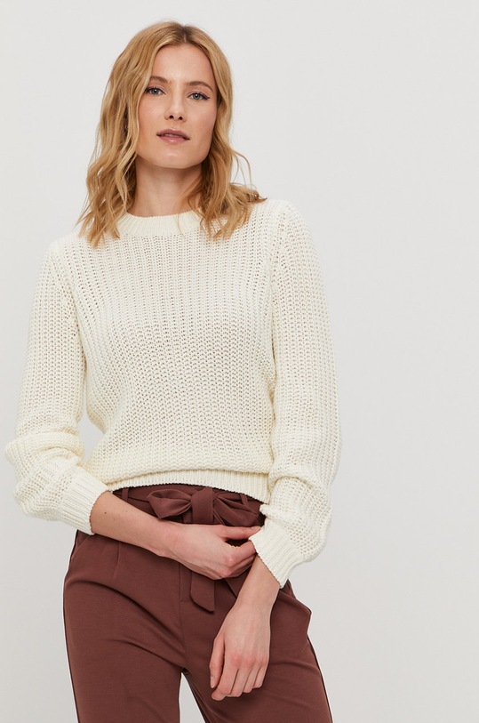 Pieces Sweter pozostałe biały 17110766