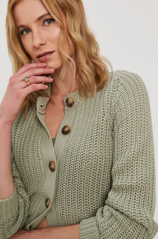 Pieces Sweter zielony 17110767