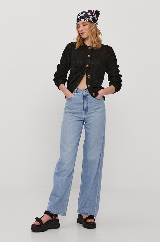 Pieces Sweter 17110767 czarny AA00