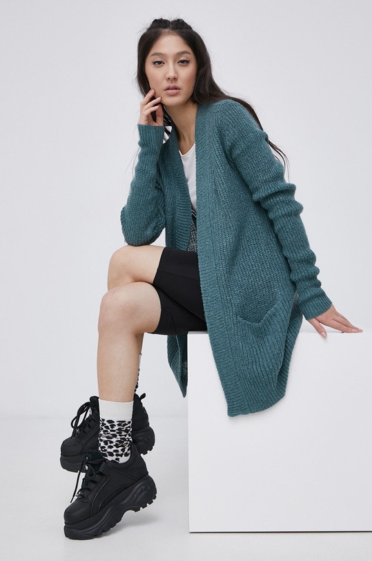 Jacqueline de Yong Kardigan drobny wzór zielony 15211483.