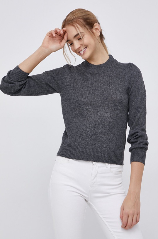 Jacqueline de Yong Sweter szary 15216638