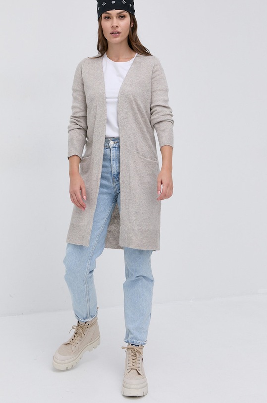 Jacqueline de Yong Kardigan 15238232 beżowy AA00