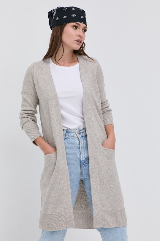 Jacqueline de Yong Kardigan beżowy 15238232