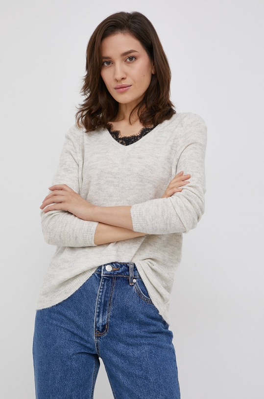 Only Sweter pozostałe beżowy 15193742.