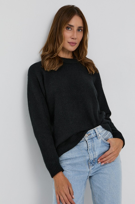 Tiger Of Sweden - Pulover de lana groase negru S69898015Z