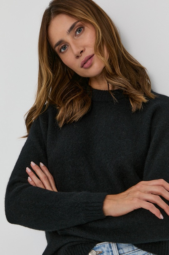 Tiger Of Sweden - Pulover de lana negru S69898015Z