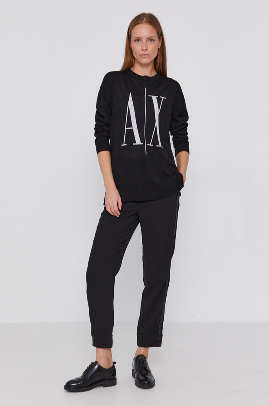 Armani Exchange sweter 8NYM7A.YMH4Z.NOS czarny AA00