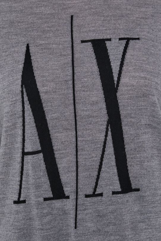 Vlnený rolák Armani Exchange 8NYM7B.YMH4Z.NOS sivá