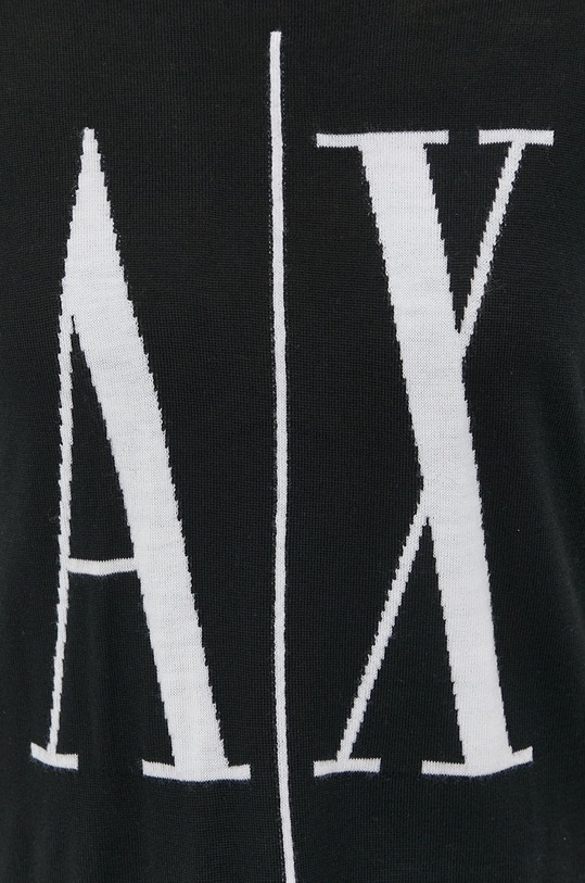 Armani Exchange gyapjú pulóver 8NYM7B.YMH4Z.NOS fekete
