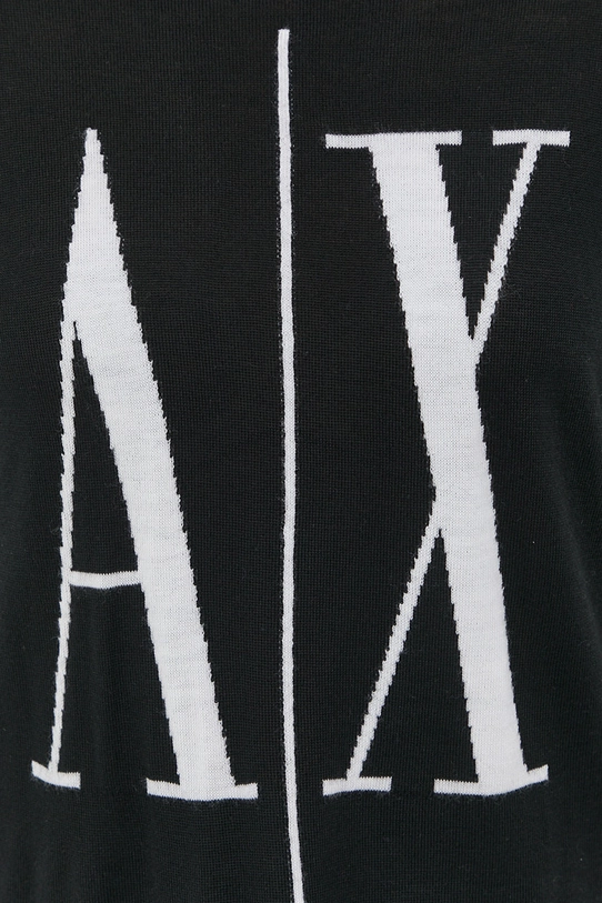 Armani Exchange sweter wełniany 8NYM7B.YMH4Z.NOS czarny