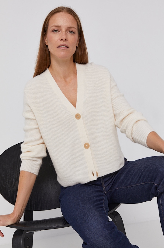 Marc O'Polo Cardigan grosime medie bej M07600961131