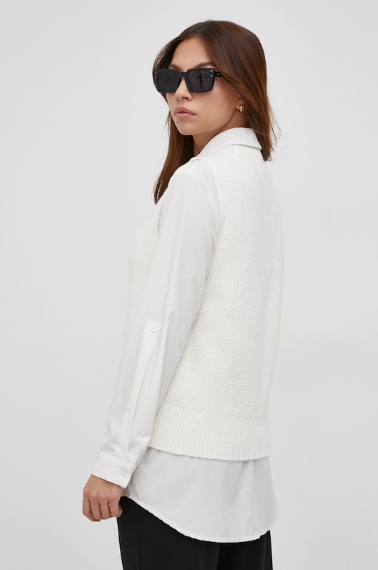 Oblečenie Vesta s prímesou vlny Only 15220032.Tofu béžová