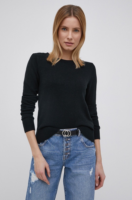 Sveter JDY okrúhly čierna 15237060.Black