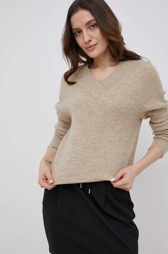 JDY sweter pozostałe beżowy 15247502.Oatmeal