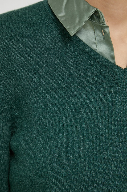 Vila sweter 14042769.Pineneedle turkusowy