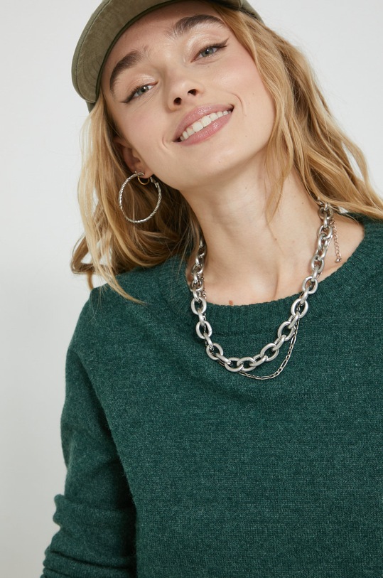 Пуловер Vila тюркоазен 14054177.Pineneedle