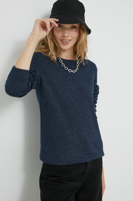 Пуловер Vila овално тъмносин 14054177.TotalEclip