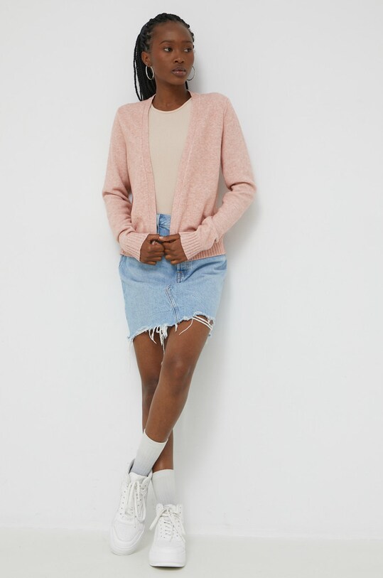 Vila cardigan 14060800.MistyRose roz AA00